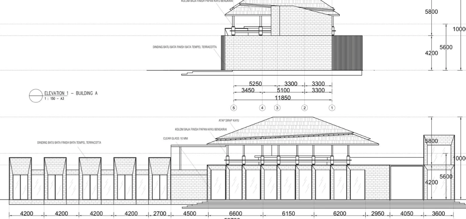 Selected restaurant section for Aksara Hotel