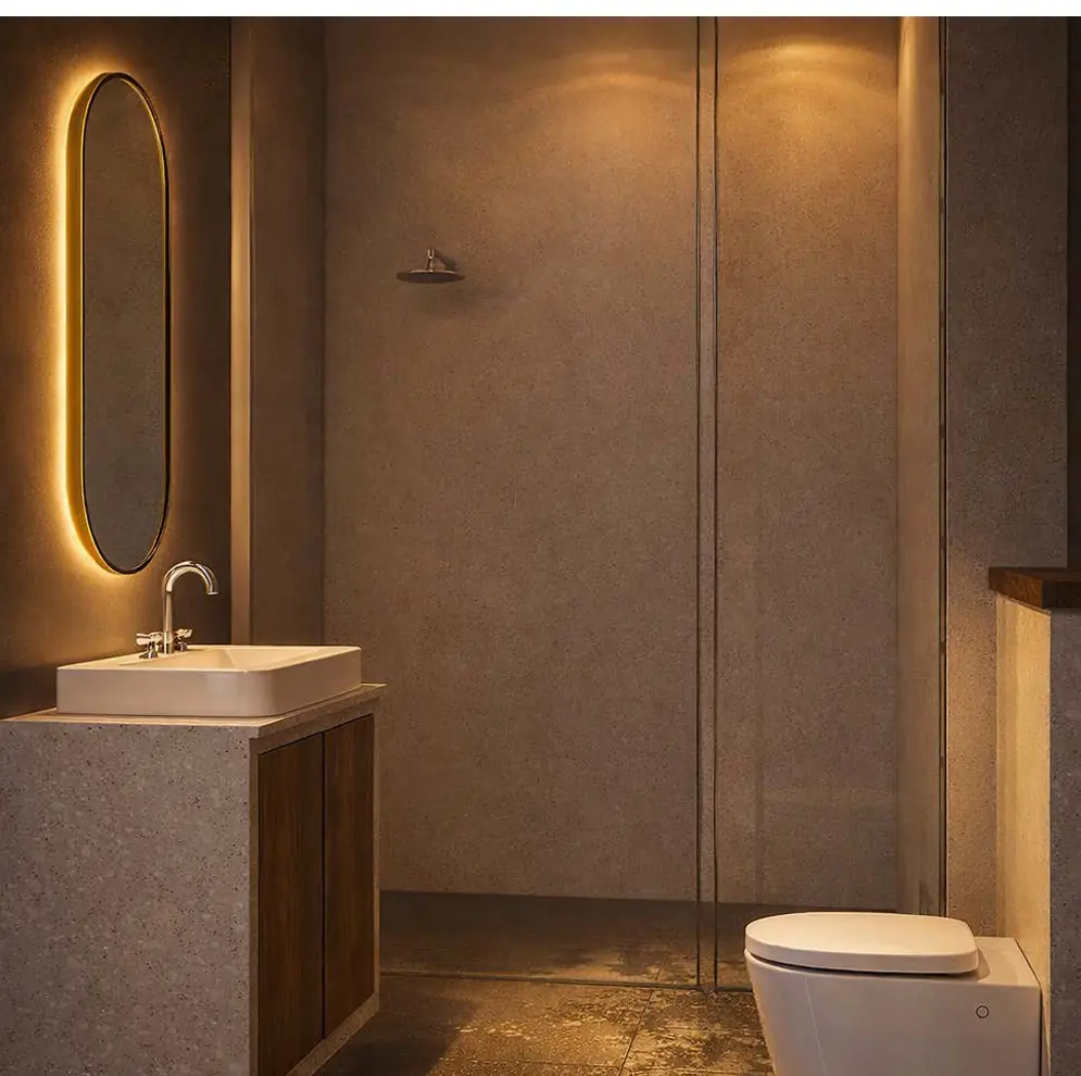 Standard room bathroom visualization at Aksara Hotel