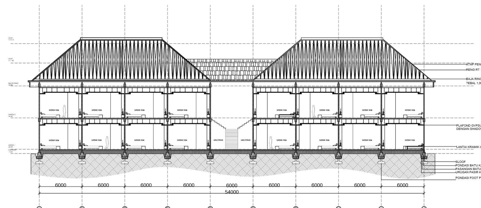 Selected superior room section for Aksara Hotel