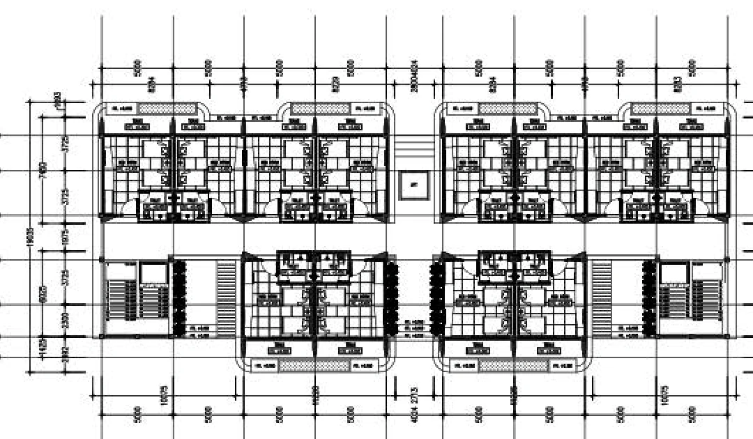 Selected twin room floor plan for Aksara Hotel